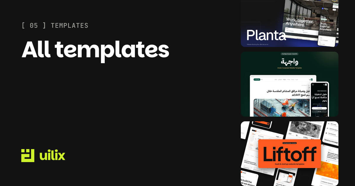 Un Newsletter Example Figma & Framer Website Templates | uilix.co